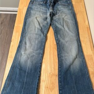 For All Mankind Women's Boot Cut Jeans in Light Blue